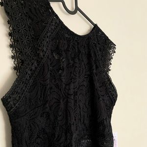 Black lace dress
